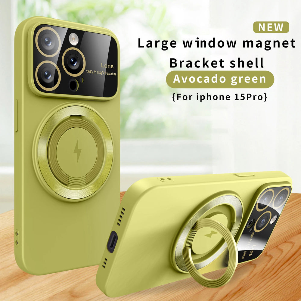Large View Magnetic Stand Case for iPhone