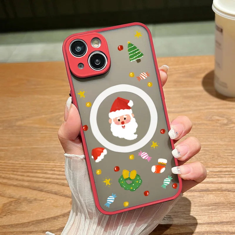 Christmas Matte Magnetic Case For iPhone