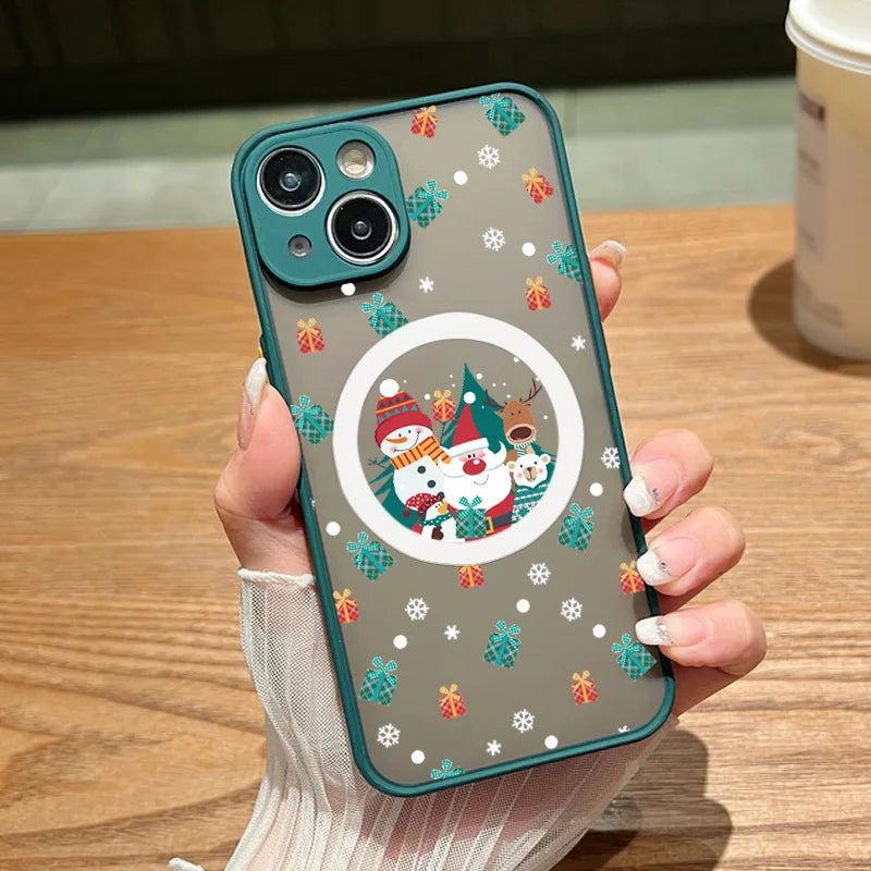 Christmas Matte Magnetic Case For iPhone