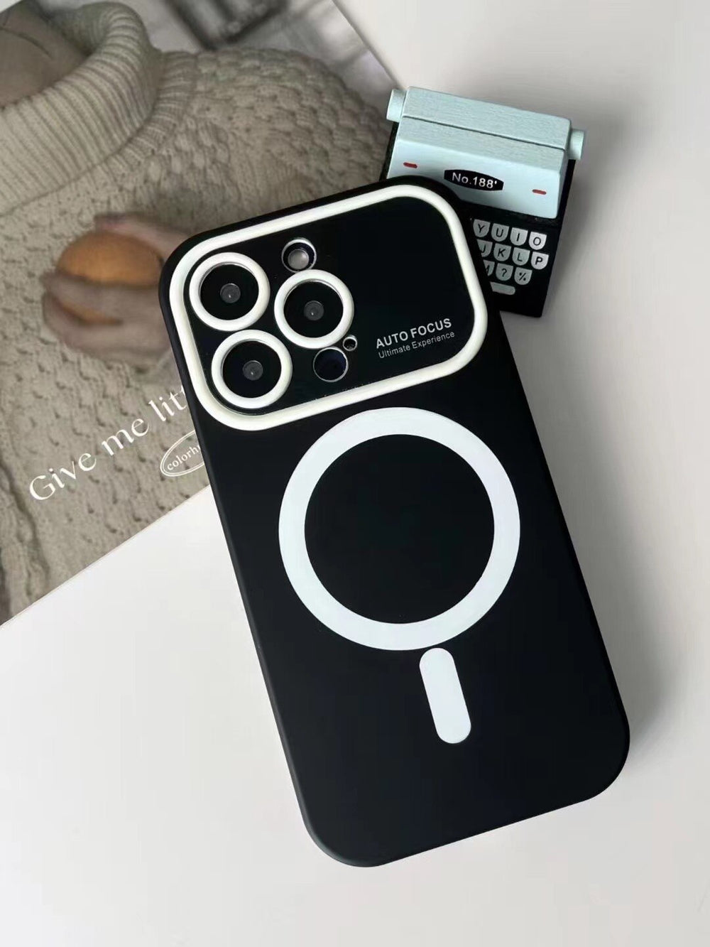 Magnetic Matte Large Window Case For iPhone