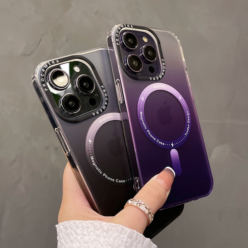 Matte Gradient Magnetic Case for IPhone