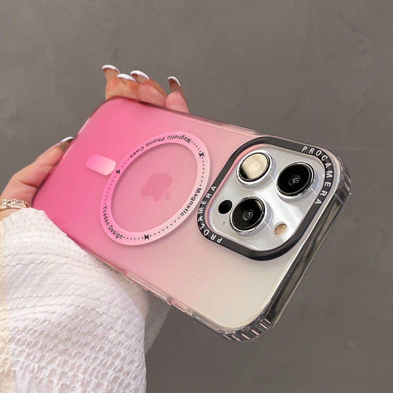 Matte Gradient Magnetic Case for IPhone