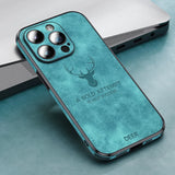 New Deer Leather Magnetic Case For iPhone