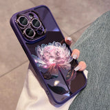 Crystal Rose Diamond Protection Case For iPhone