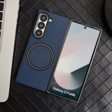 Luxury Leather Magnetic Case For Samsung