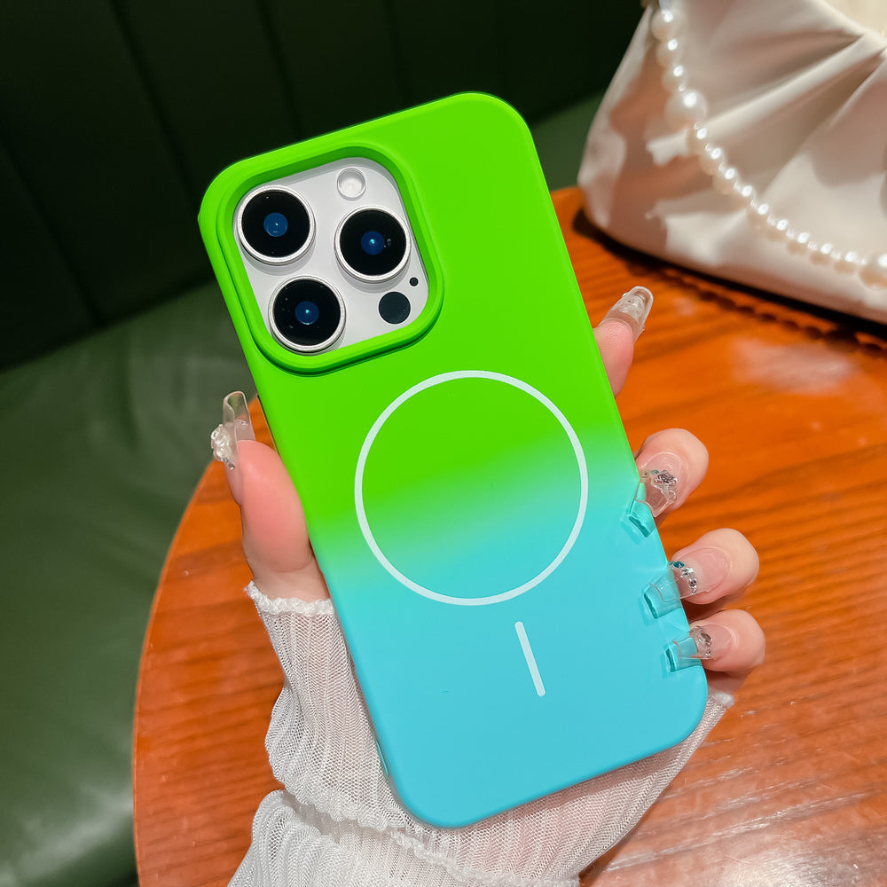 Candy Color Gradient Magnetic Case for iPhone