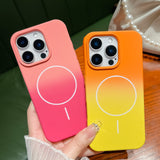 Candy Color Gradient Magnetic Case for iPhone