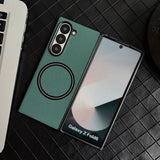 Luxury Leather Magnetic Case For Samsung