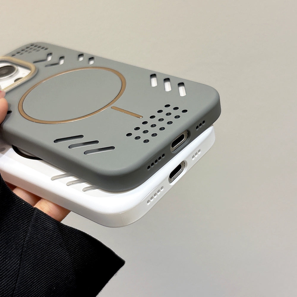 Luxury heat dissipation strong magnetic Magsafe case for iPhone