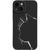 Oil Painting Cat Soft Silicone Case For iPhone