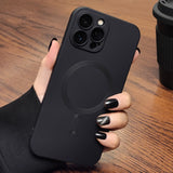 Magnetic Matte Shockproof Case For iPhone