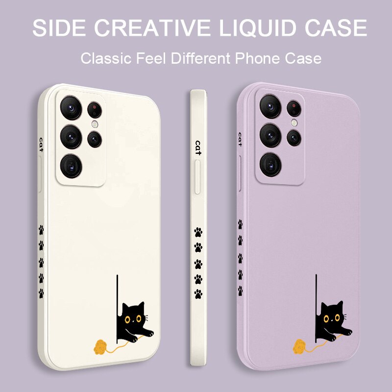 Panicked Cats Silicone Case For Samsung