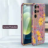 Pattern Plating Shockproof Case For Samsung