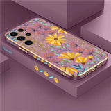 Pattern Plating Shockproof Case For Samsung