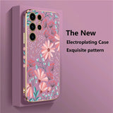 Pattern Plating Shockproof Case For Samsung