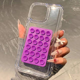 3D Suction Cup Airbag Transparent Shockproof case for iPhone