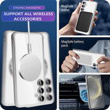 Plating Clear Magnetic Case For Samsung