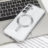 Plating Clear Magnetic Case For Samsung