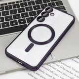 Plating Clear Magnetic Case For Samsung