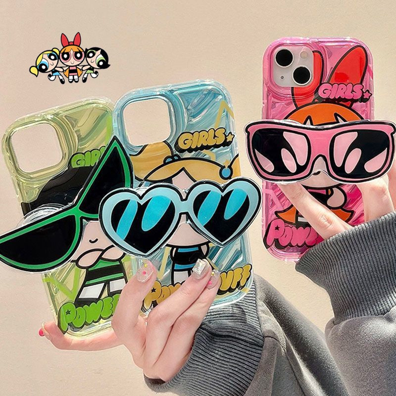 Powerpuff Girls Sunglasses Bracket Case For iPhone