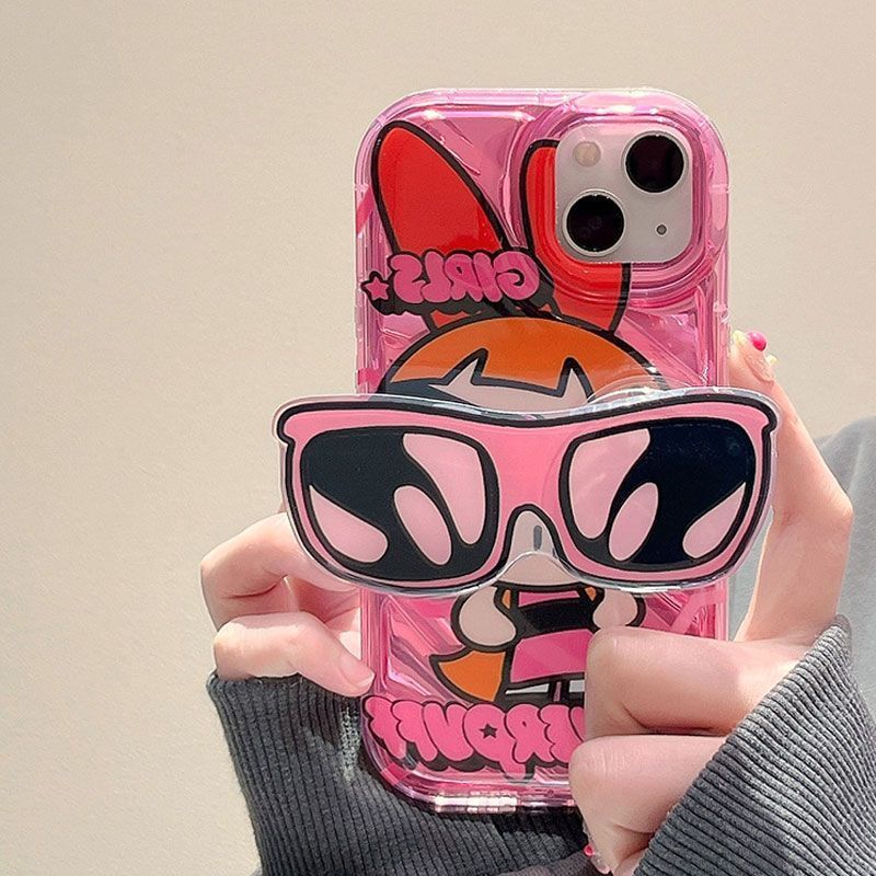 Powerpuff Girls Sunglasses Bracket Case For iPhone