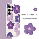 Purple Flower Phone Case For Samsung