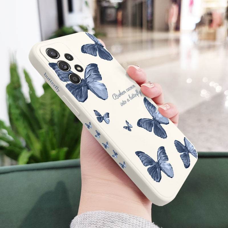 Cute Butterfly Soft Case For Samsung