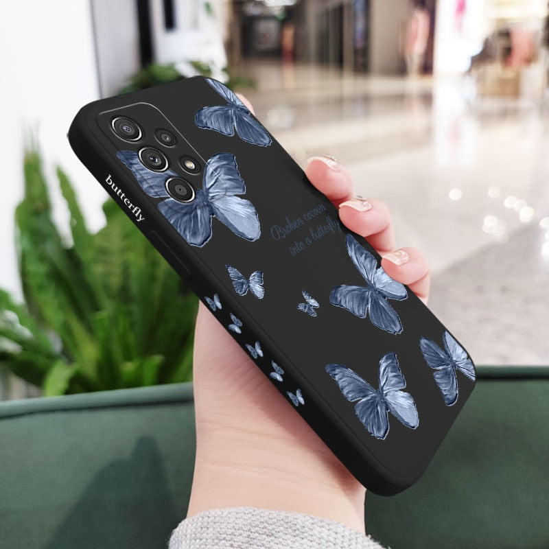 Cute Butterfly Soft Case For Samsung