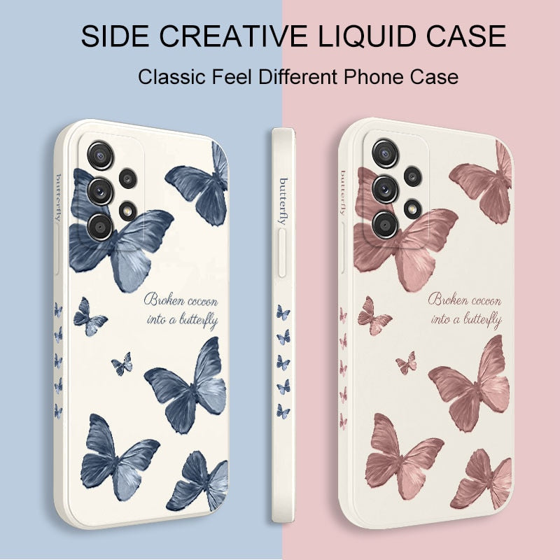 Cute Butterfly Soft Case For Samsung
