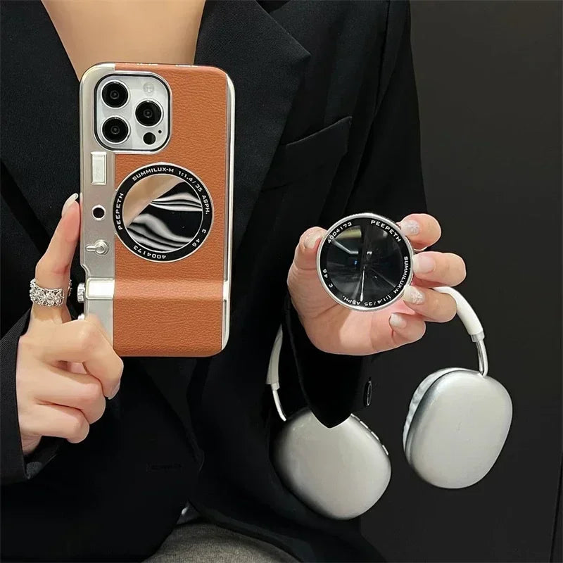 Retro Bluetooth Camera Magnetic Case for iPhone