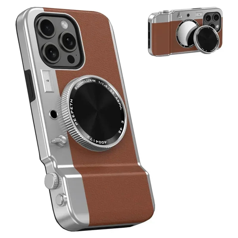 Retro Bluetooth Camera Magnetic Case for iPhone