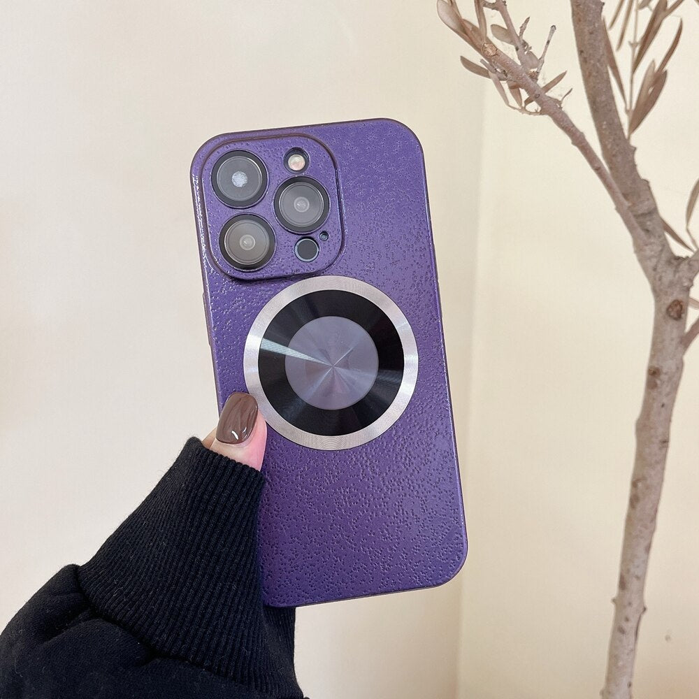 Retro Moon Stone Thin PC Case for iPhone