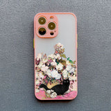 Retro Oil Painting Matte Case For iPhone
