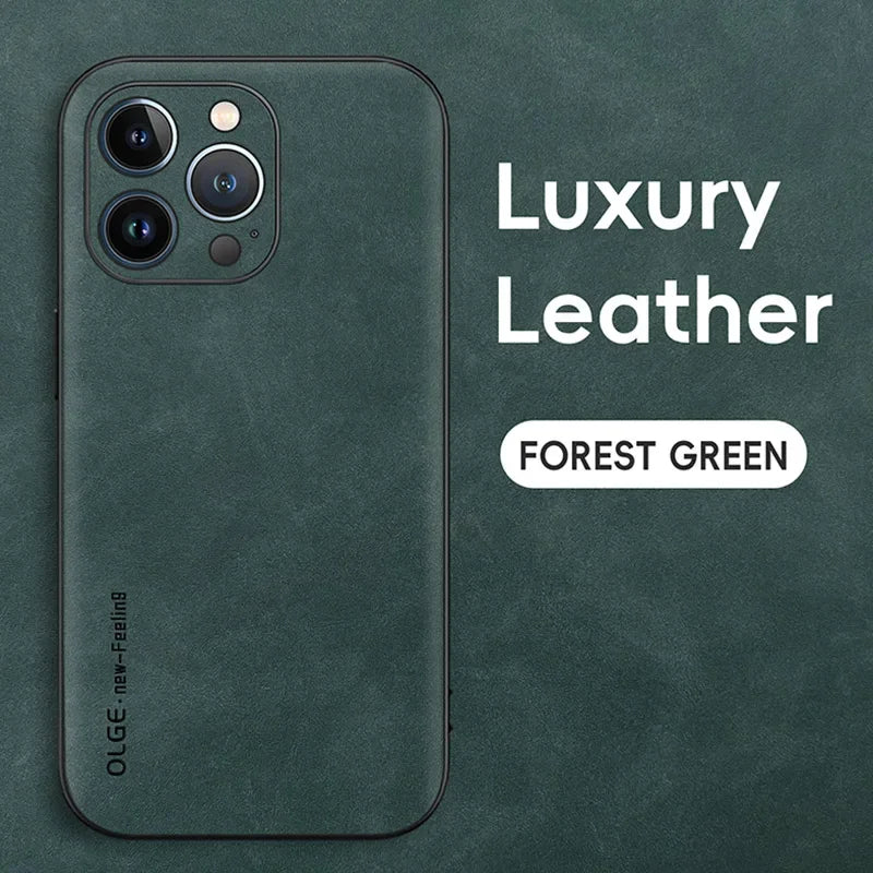Luxury Leather Phone Case For iPhone
