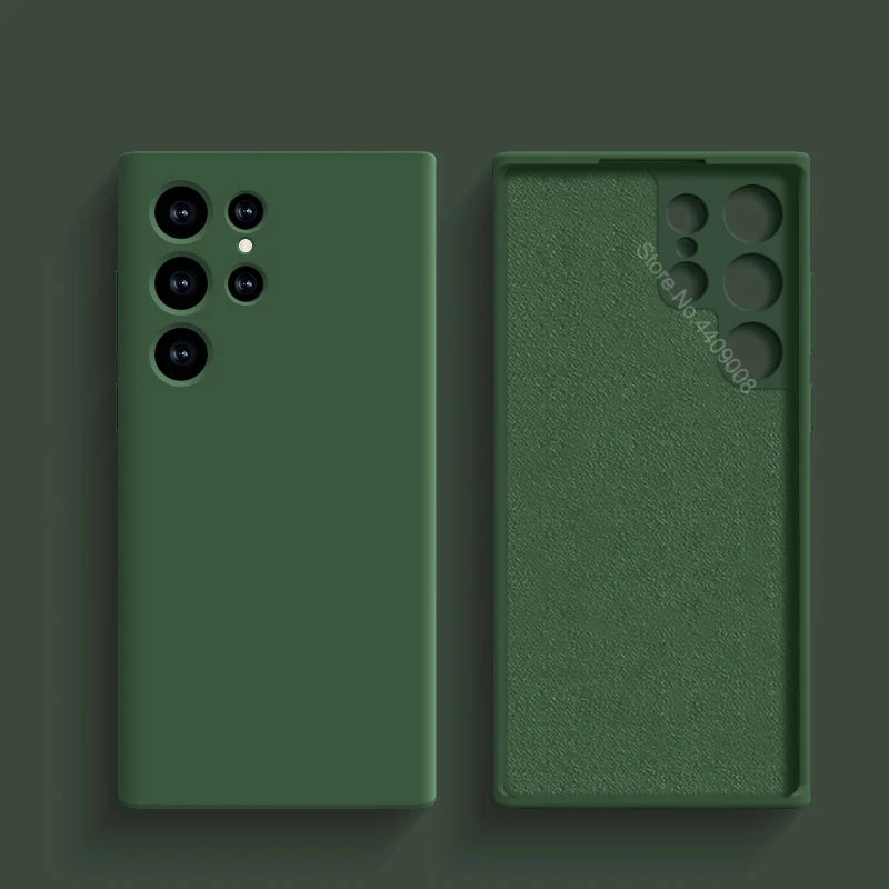 Liquid Soft Silicone Case For Samsung