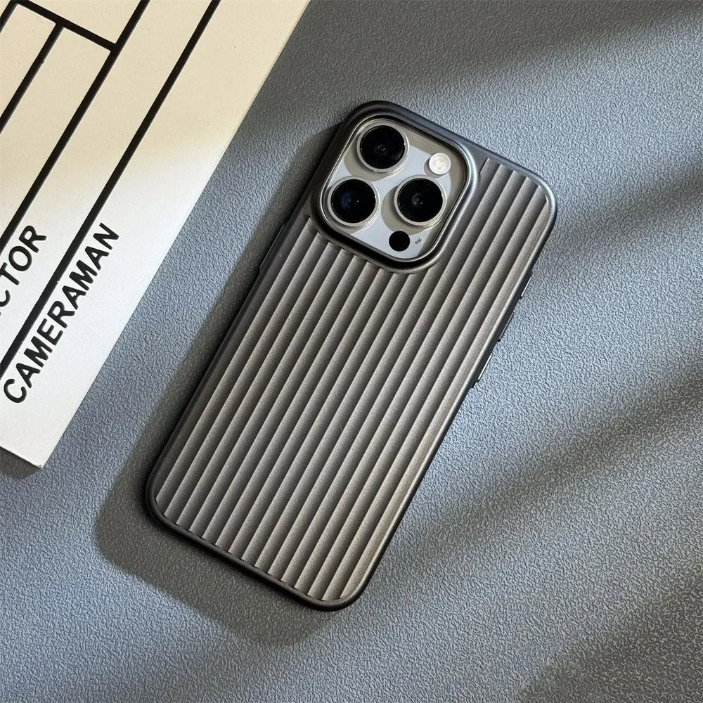 Matte Natural Titanium Grating Hard Phone Case for IPhone