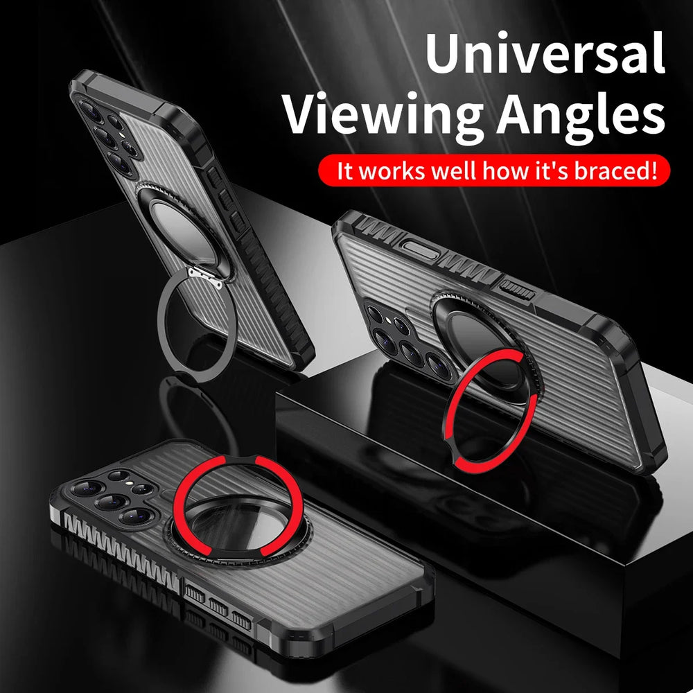 360° Rotate Ring Stand Shockproof Armor Case For Samsung