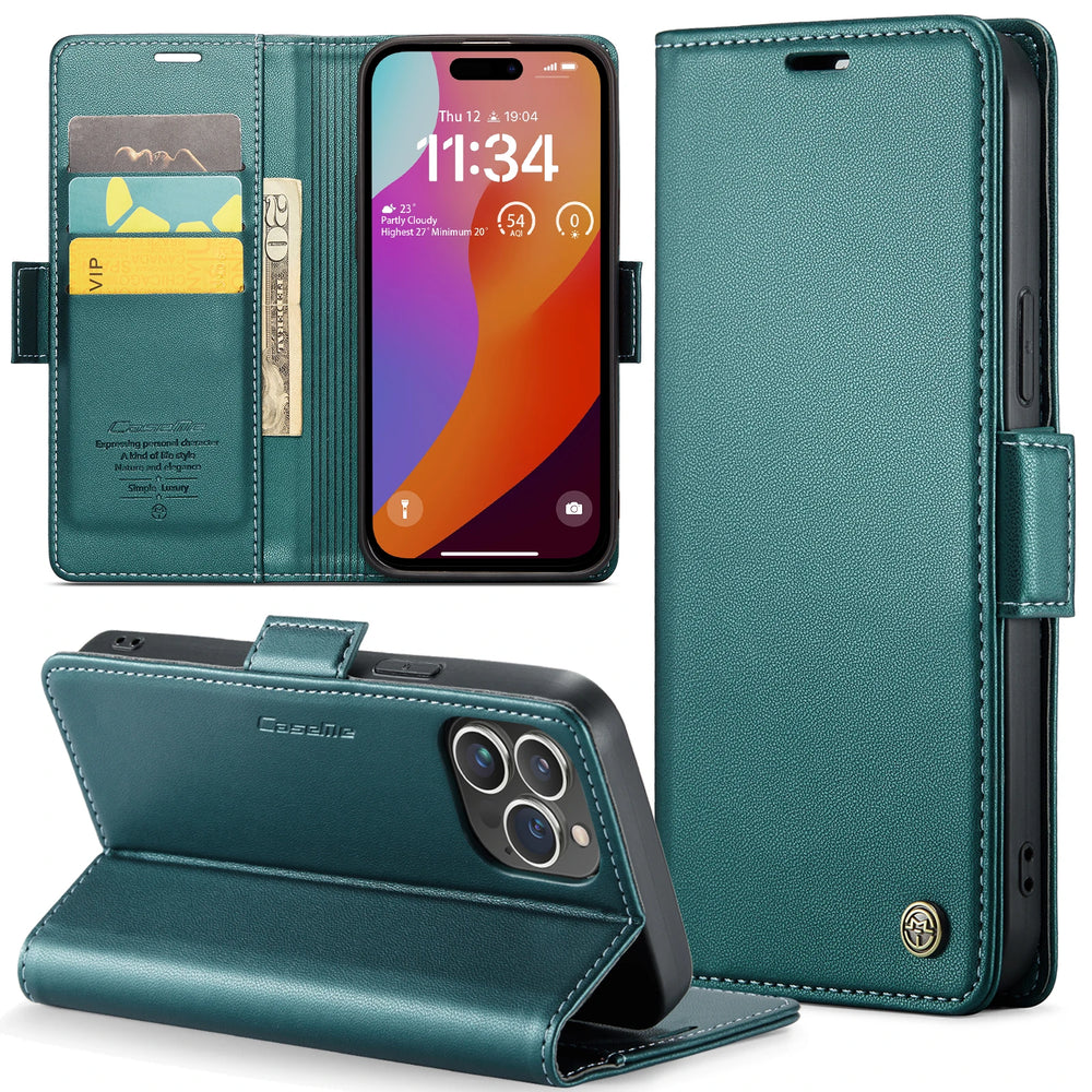 Luxury Business Leather Wallet Flip Case for Iphone
