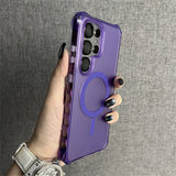 Armor Wave Curly Non-Slip Bumper Magsafe Case For Samsung