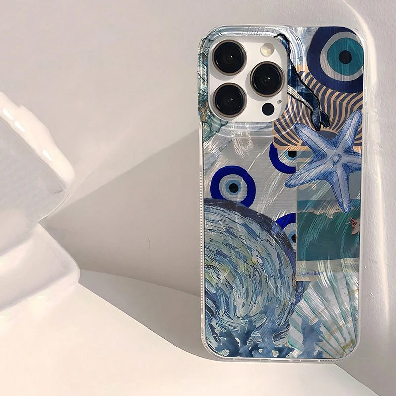 Seaside Scenery Wave Beach Pattern Phone CaseFor iPhone
