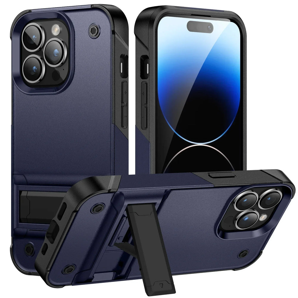Military grade protective with stand Case For iPhone
