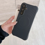 Luxury Water Ripple Liquid Silicone For MagSafe Case For Samsung