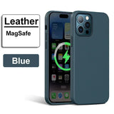 Luxury Leather MagSafe Case for  iPhone