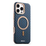 Luxury Solid Color Triangle Pattern Magnetic Case for iPhone