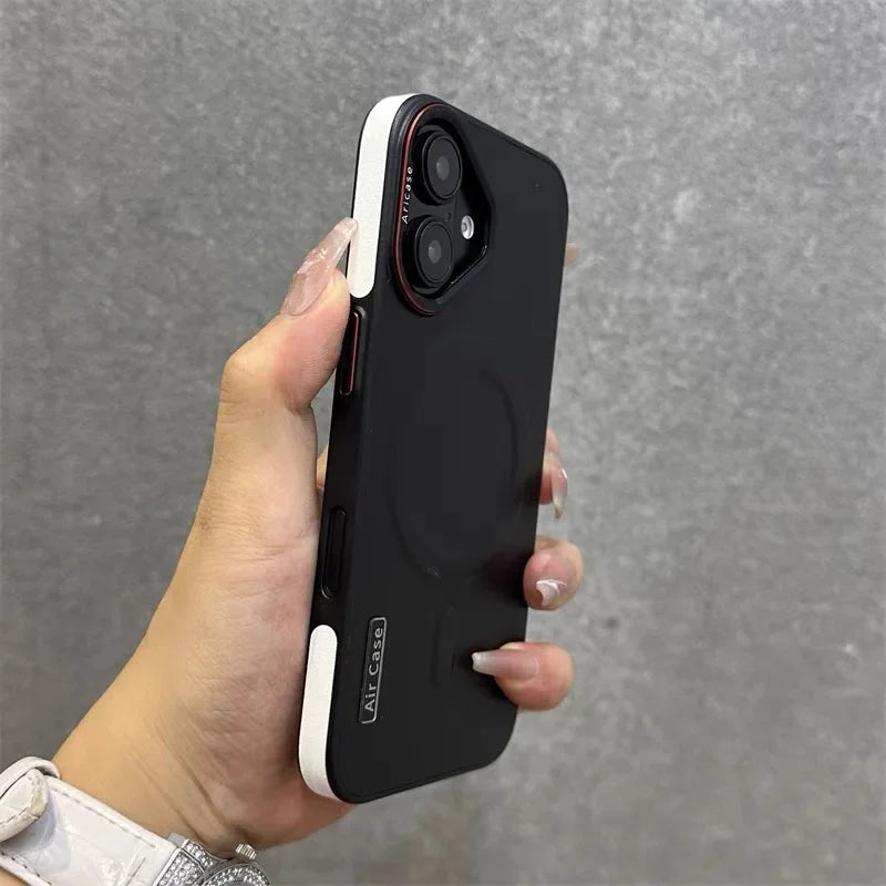 Matte Leather Magnetic For Magsafe Phone Case For iPhone