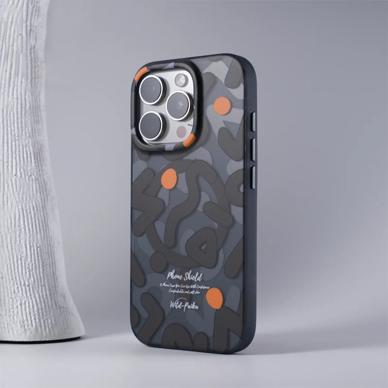 Geometric Graffiti Magnetic Phone Case For iPhone