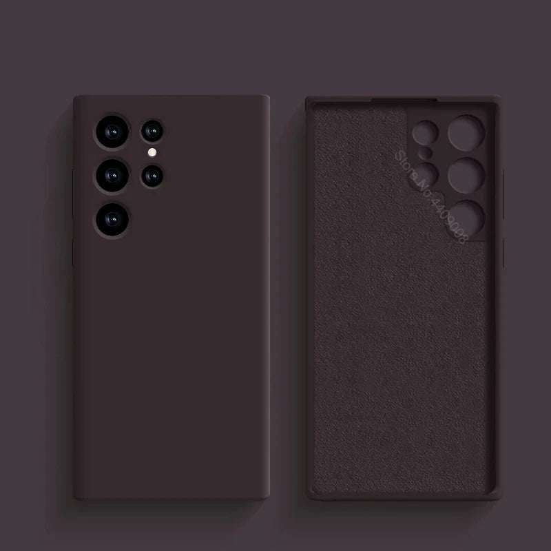 Liquid Soft Silicone Case For Samsung