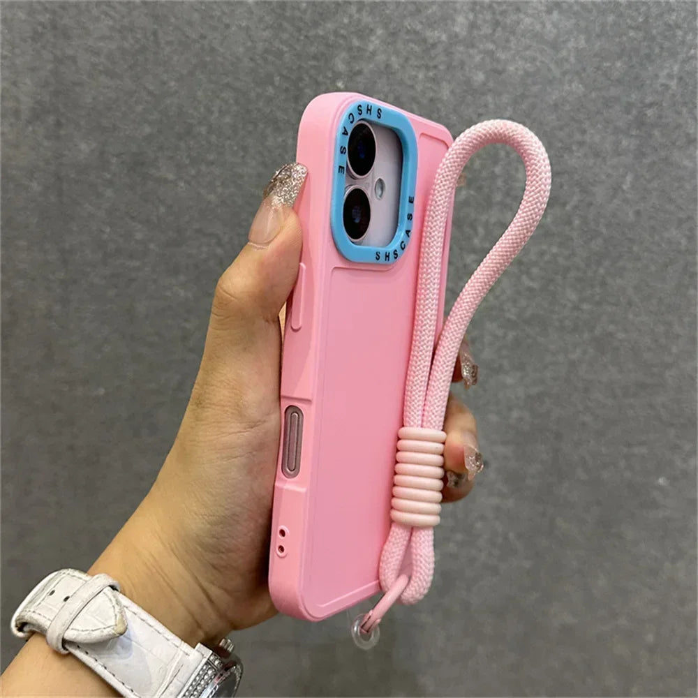 Luxury Wrist Strap Bracelet Lanyard Case For iPhone