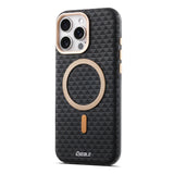 Luxury Solid Color Triangle Pattern Magnetic Case for iPhone