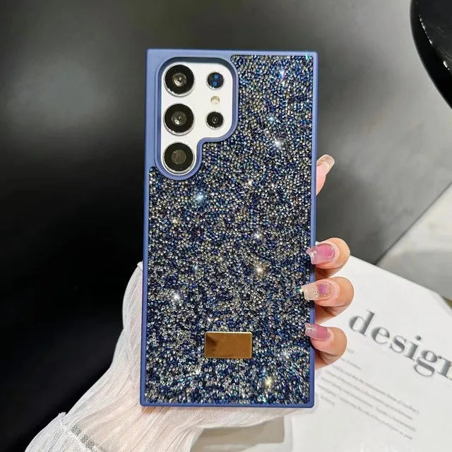 Luxury Flashing Swan Phone Case Shockproof and Anti Drop For Samsung Galaxy